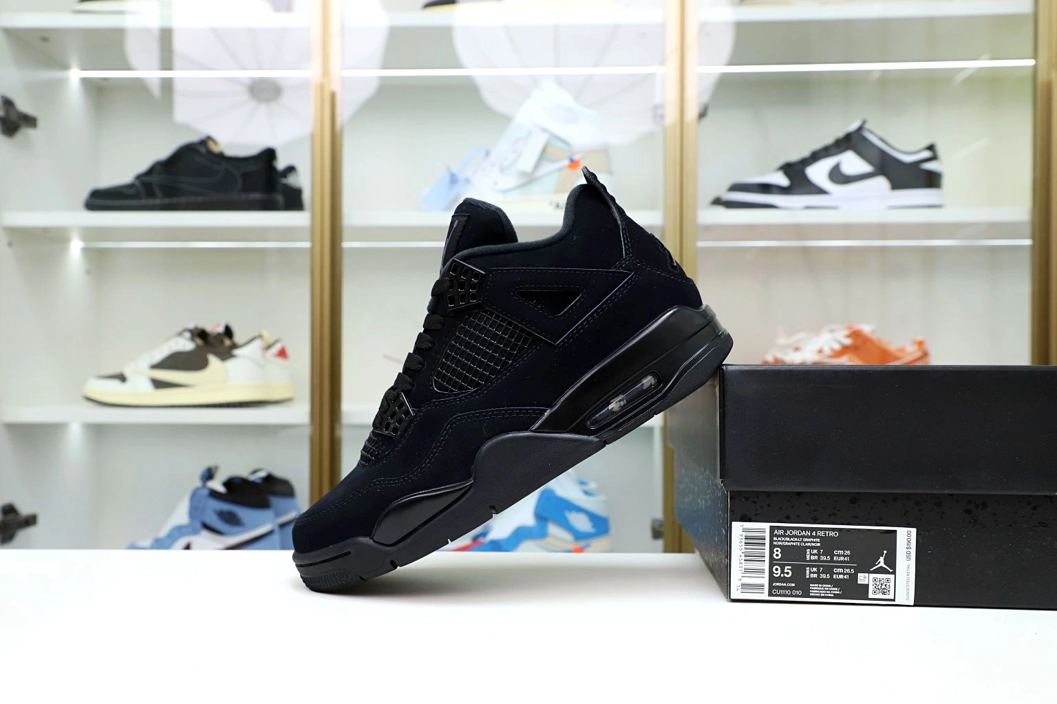 2020 JORDAN CAT' 4 'BLACK RETRO AIR 1210